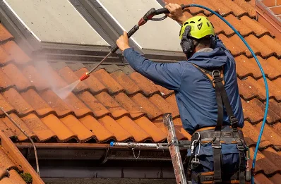 Démoussage et hydrofuge de toiture à Domptail